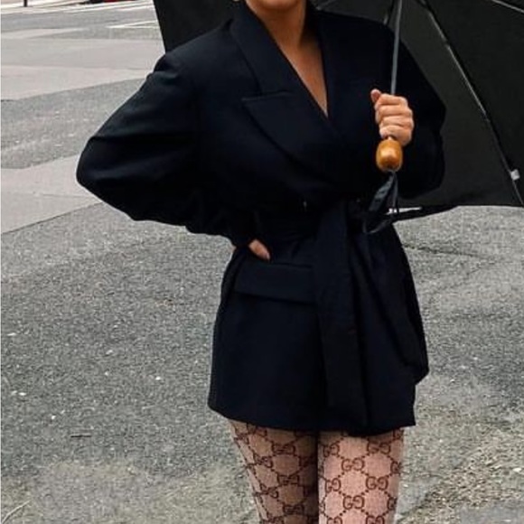 Zara XS Boxy Oversized Blazer Black - Picture 1 of 6